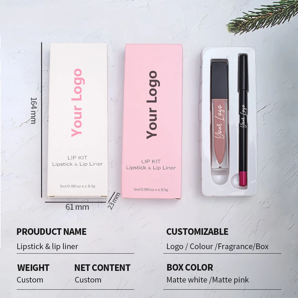 lip-gloss-lipliner-set-g15-pink-tube-matte-series-7ml-private-label-custom-logo-vegan-makeup-wholesale-cosmetics-beauty