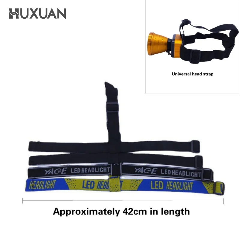 Adjustable High Elasticity Head Lamp Strap Frontal Headband Elastic Head Band Belt for LED Headlamp Bike Front Light