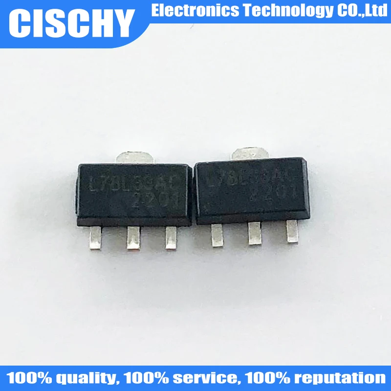 10pcs/lot L78L33ABUTR 3.3V .1A SOT-89 L78L33ABU L78L33A 78L3 SOT In Stock