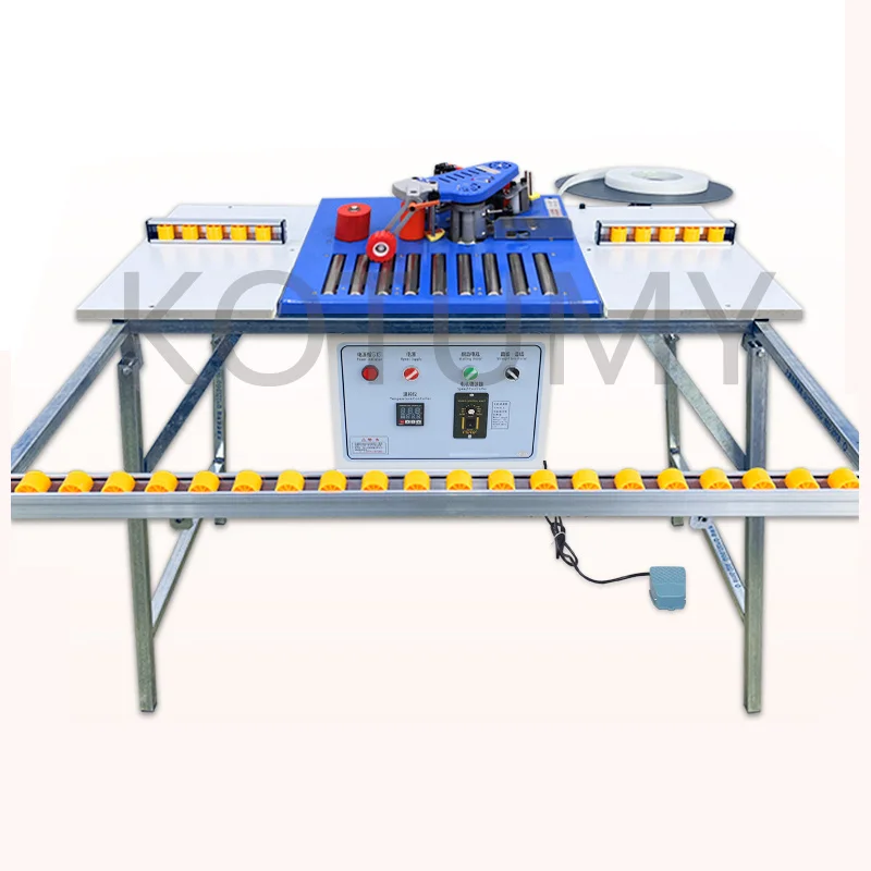 220V Woodworking Banding Machine Double Side Gluing Portable Edge Bander Woodworking Edge Banding Machine