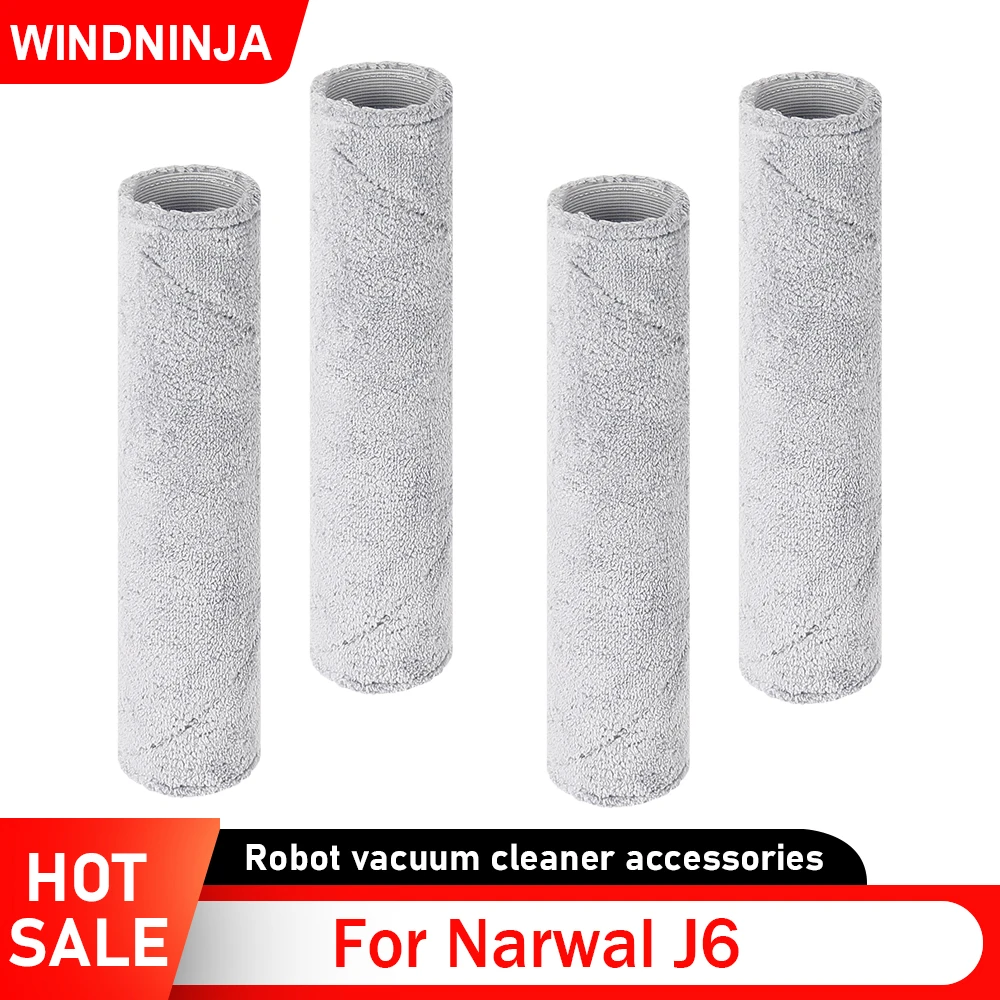 جزء ممسحة المسار الطويل للغاية لـ Narwal J6 اللاسلكي المحمول باليد، فرشاة تنظيف الأرضيات الرطبة والجافة، فرشاة تنظيف الأرضيات