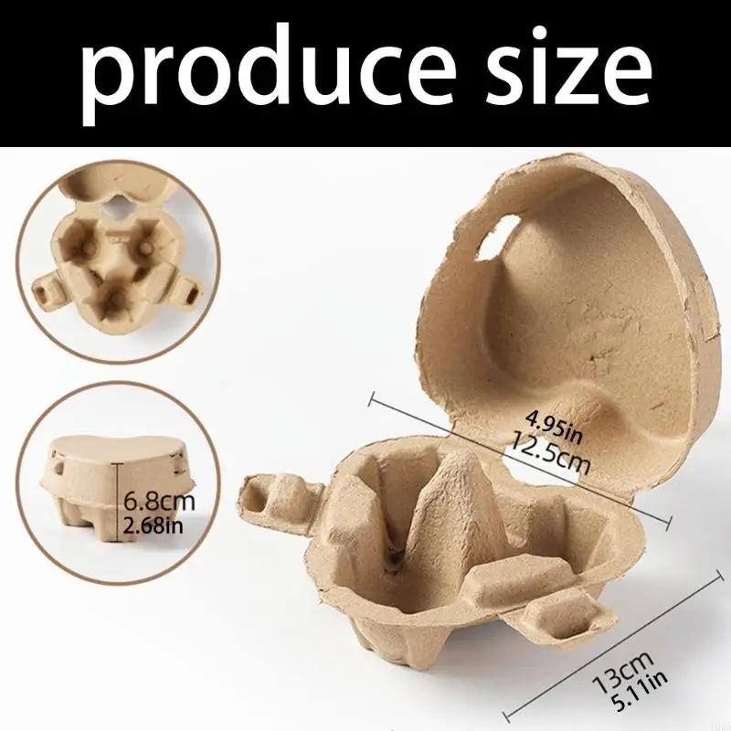30Pcs Biodegradable Eggs Holders Container With Reinforced Compartments To Prevent Breakage And Elegant Natural Finish JOMD