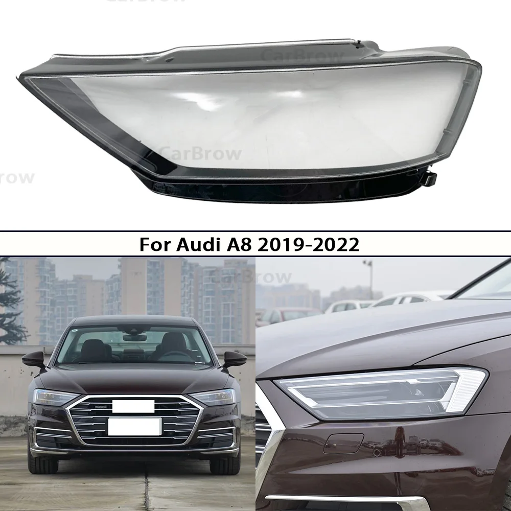 

Headlamp Shell Plexiglass Replace Original Lens For Audi A8 2019 2020 2021 2022 Headlight Cover Transparent Lampshade Housing