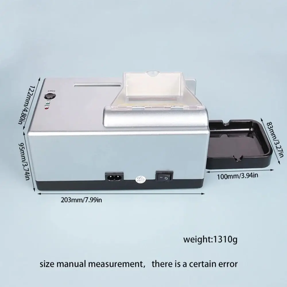 JUSES One-click operation Cigarette Machine Electric Tobacco Roller Smoking Tool EU US Plug Injector Maker DIY Accessories