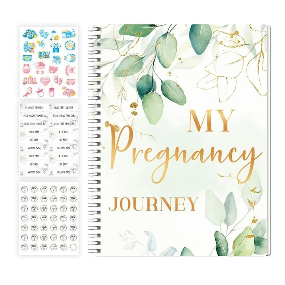 36 หน้า My Pregnancy Journal ปกแข็ง First Time Expecting การตั้งครรภ์ Book Keepsake Memory Book For Mom To Be ของขวัญ