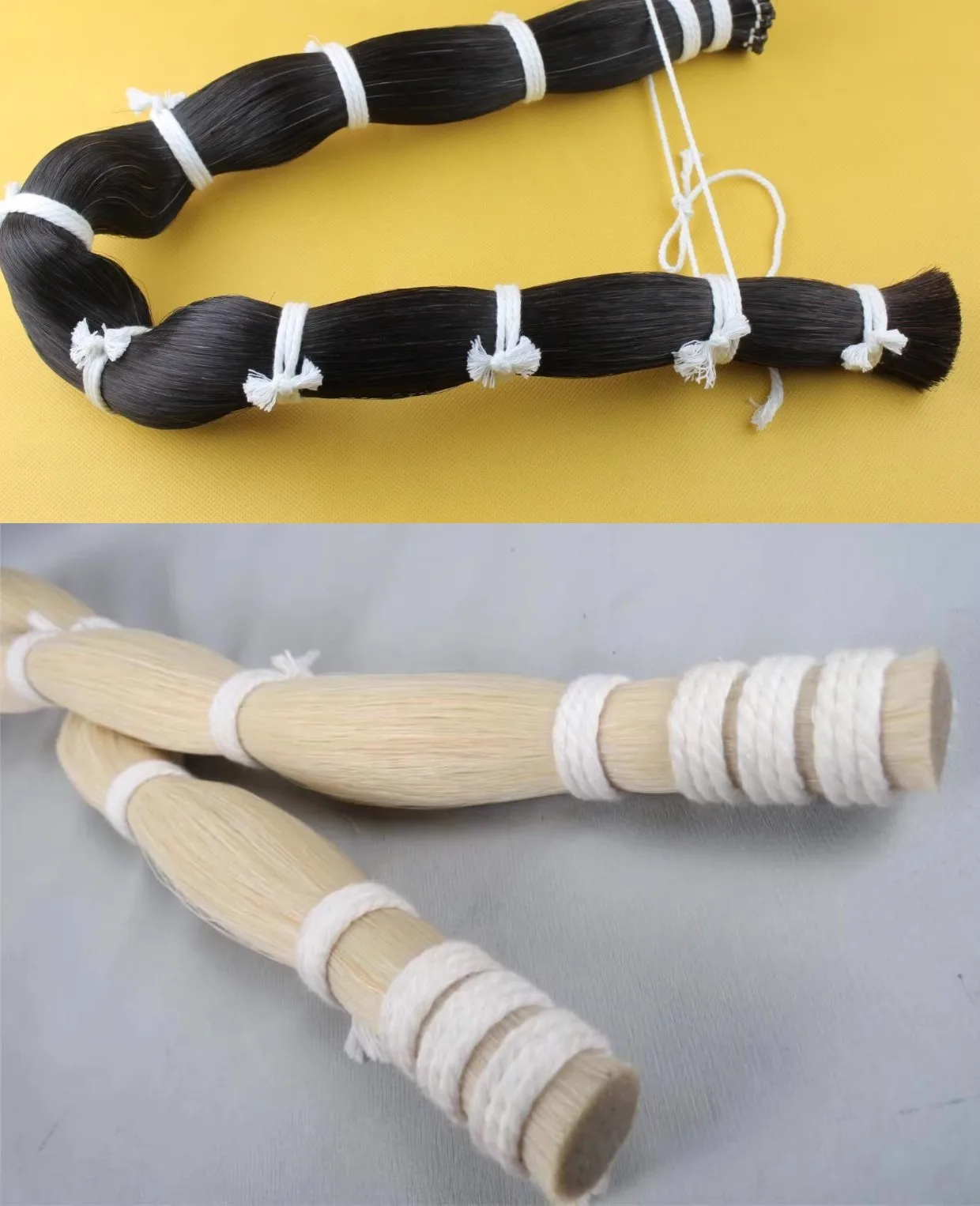 500g violin viola cello Mongolia natural bow hair horse tail hair length 80-85cm