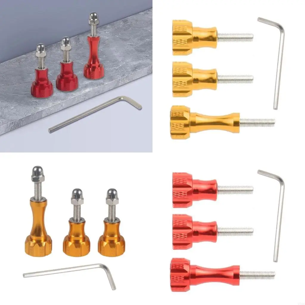 

4pcs Long and Short Metal Screws Accessory for Unique Decorative Applications