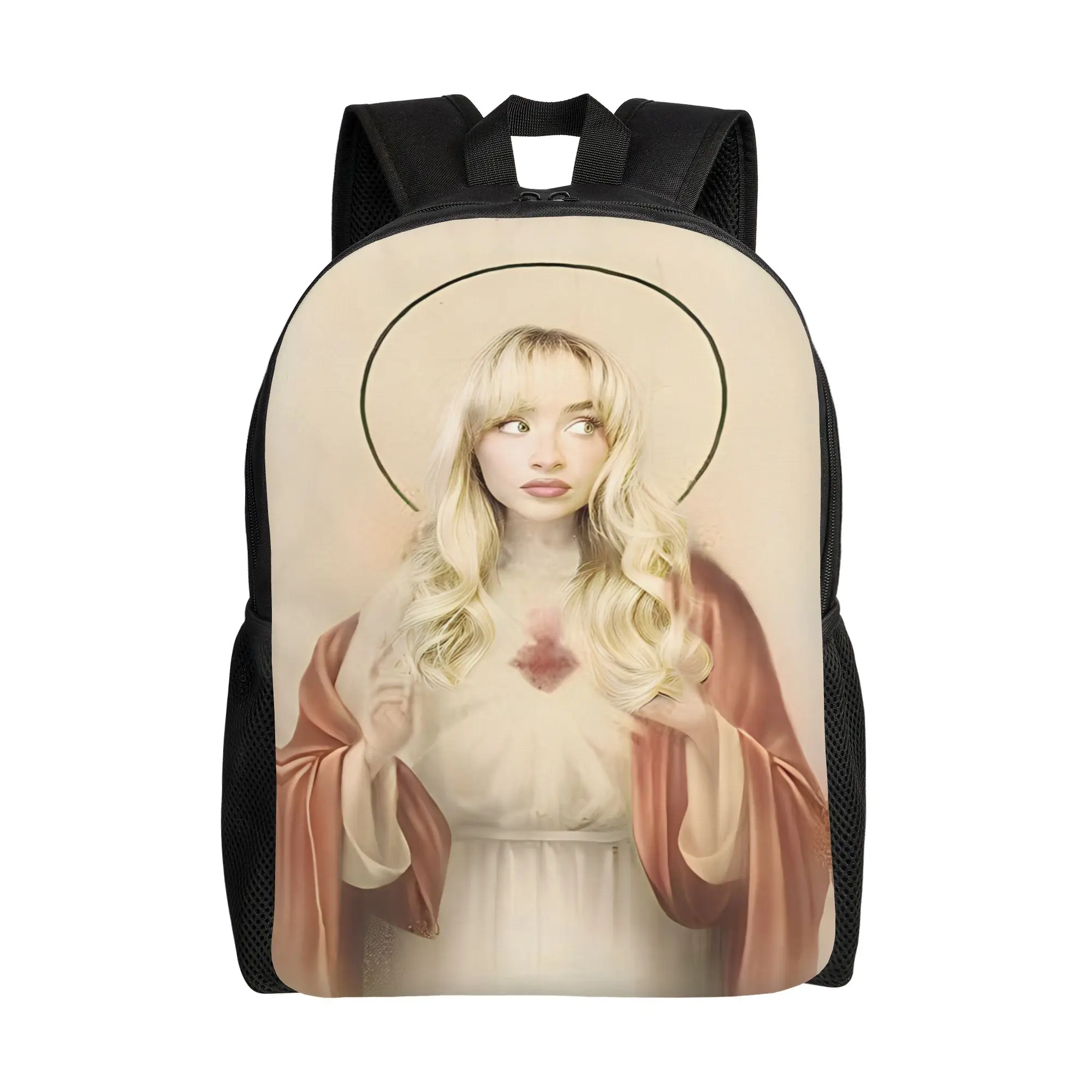 Sabrina Carpenter Album Backpack Female  Pattern Backpacks Polyester Leisure High School Bags Outdoor Designer Rucksack
