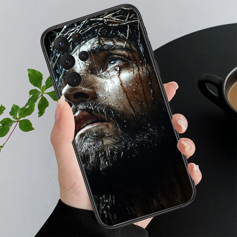 Case For Samsung A17 A55 A16 A56 A35 A15 A53 A54 A33 A34 A25 A05S A52S A07 A26 A06 A36 A22 A14 A71 A73 M34 M54 God Jesus Christ