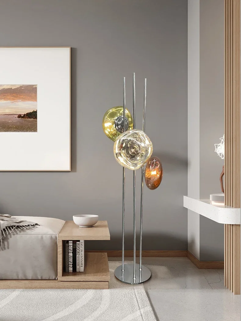 Lámpara de pie de lava de diseño italiano, soporte de luz para sala de estar y dormitorio