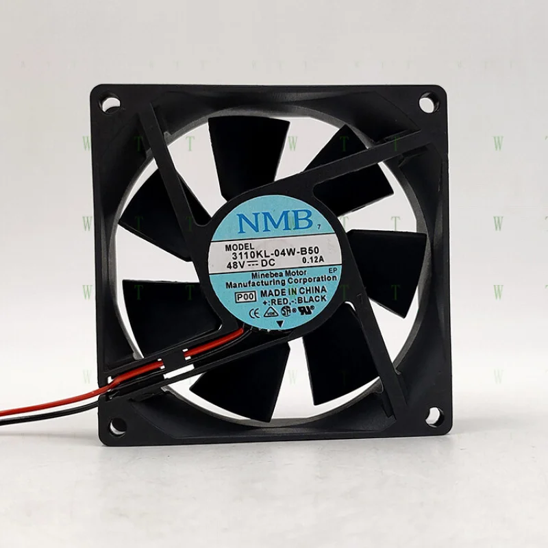 H 1 pcs NMB 3110KL-04W-B50 8025 48v0.12A elevator inverter cooling 8CM double ball