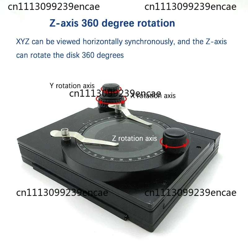 Precision rotary mobile platform XYZ axis three-way two-way rotating stage full