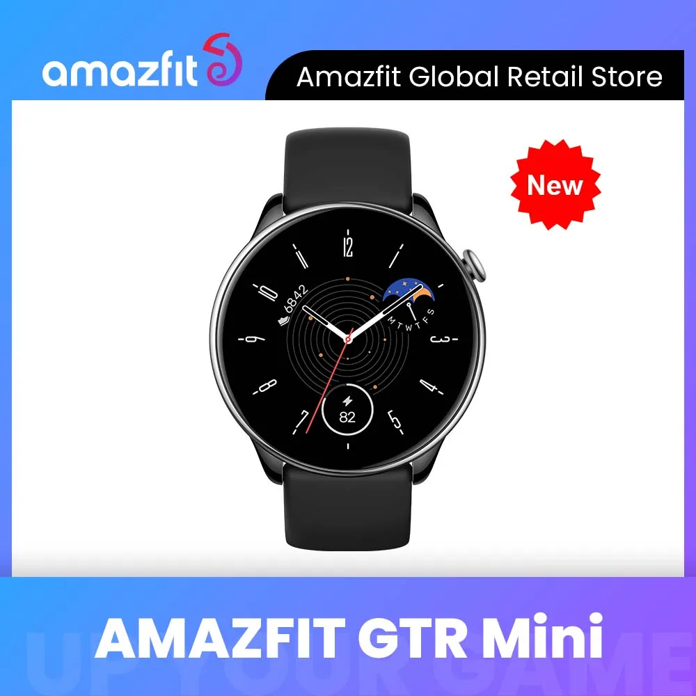 

Amazfit GTR Mini 43mm Smart Watch 24/7 Heart Rate, SpO,& Stress Monitoring 120+ Sports Modes Smartwatch For Android IOS Phone