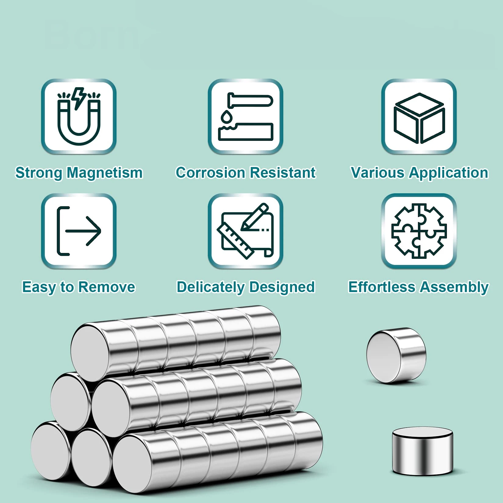20/50/100Pcs 4x2mmRound Shape Rare Earth Neodymium Super Strong Magnetic N35 NdFeB Magnet Fridge Door Acoustic Field Electronics