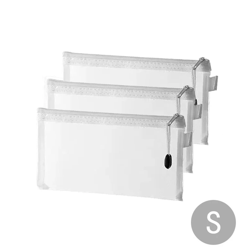 Mesh Zipper File Bag, Toy Storage Organizer