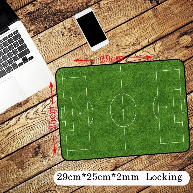 Green Football Field Mouse Pad Large Desk Mat Rubber Extended Computer Game Office 400x900mm Keyboard Pads Gaming Accessory Rug