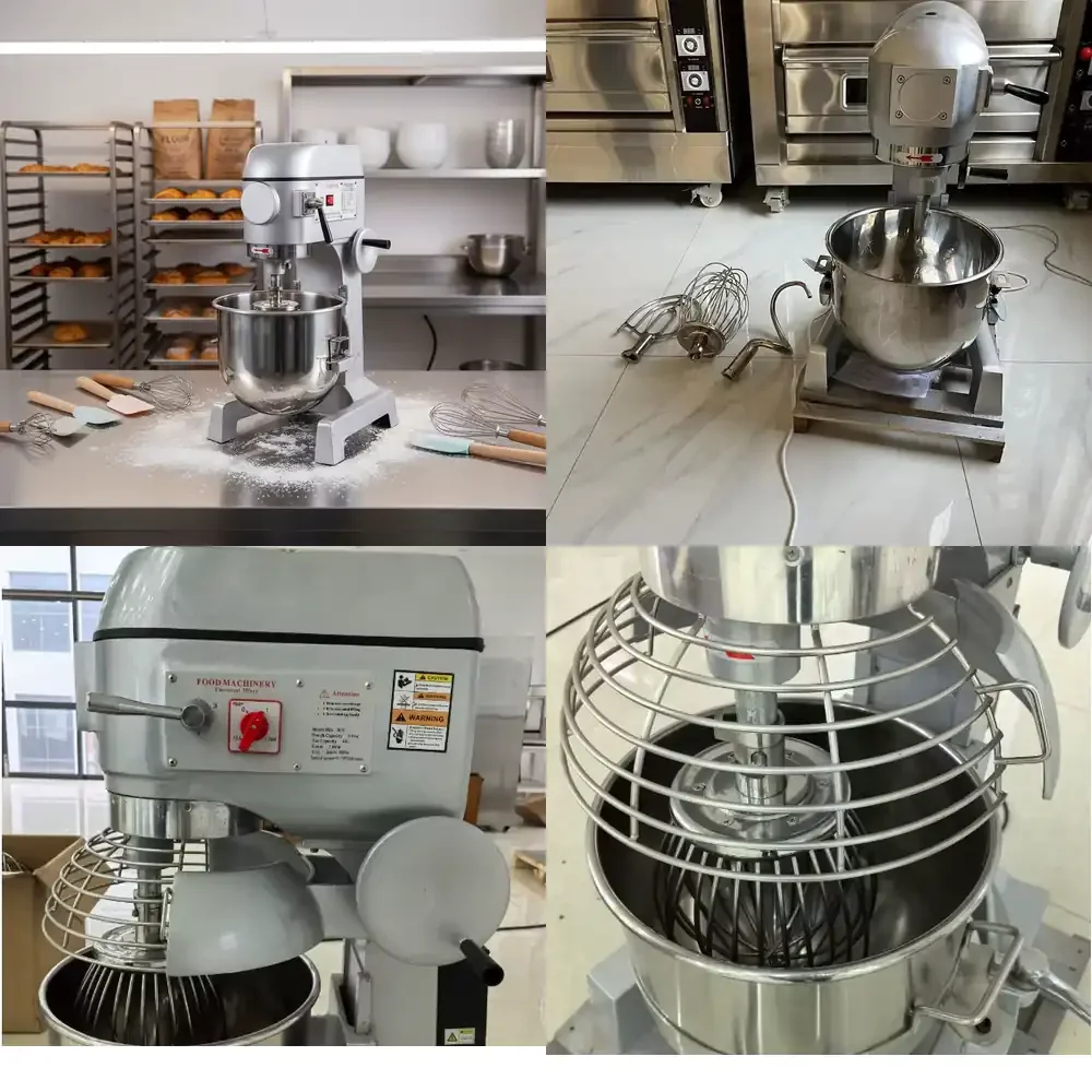 Commercial Electric Automatic 220V 20L Planetary Kitchen Food Mixer Low Noise 1100W for Bakery Use
