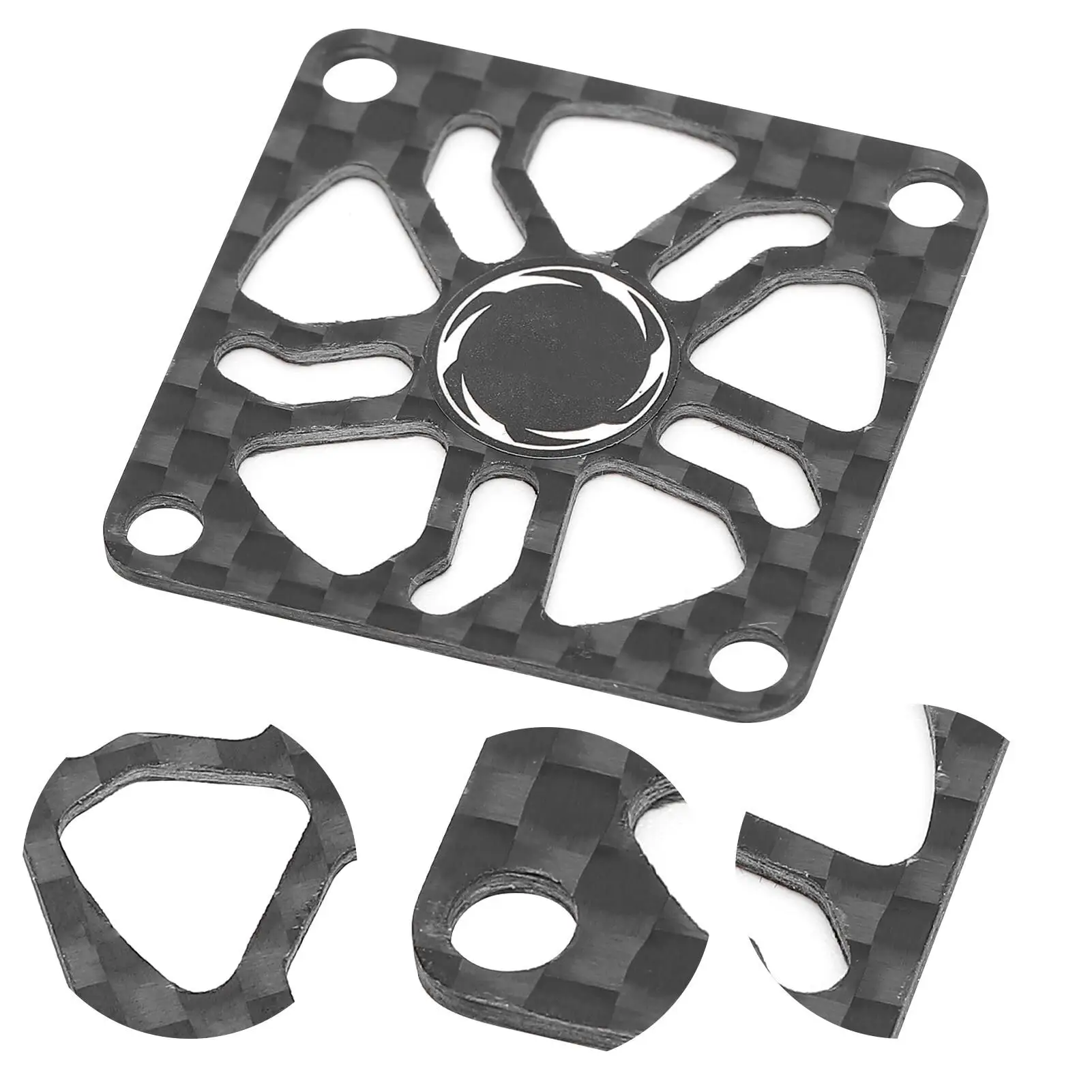 Fibra di carbonio per copertura ventola di raffreddamento motore RC Custodia ventola elettrica da 30 mm Accessori leggeri e durevoli ad alte prestazioni