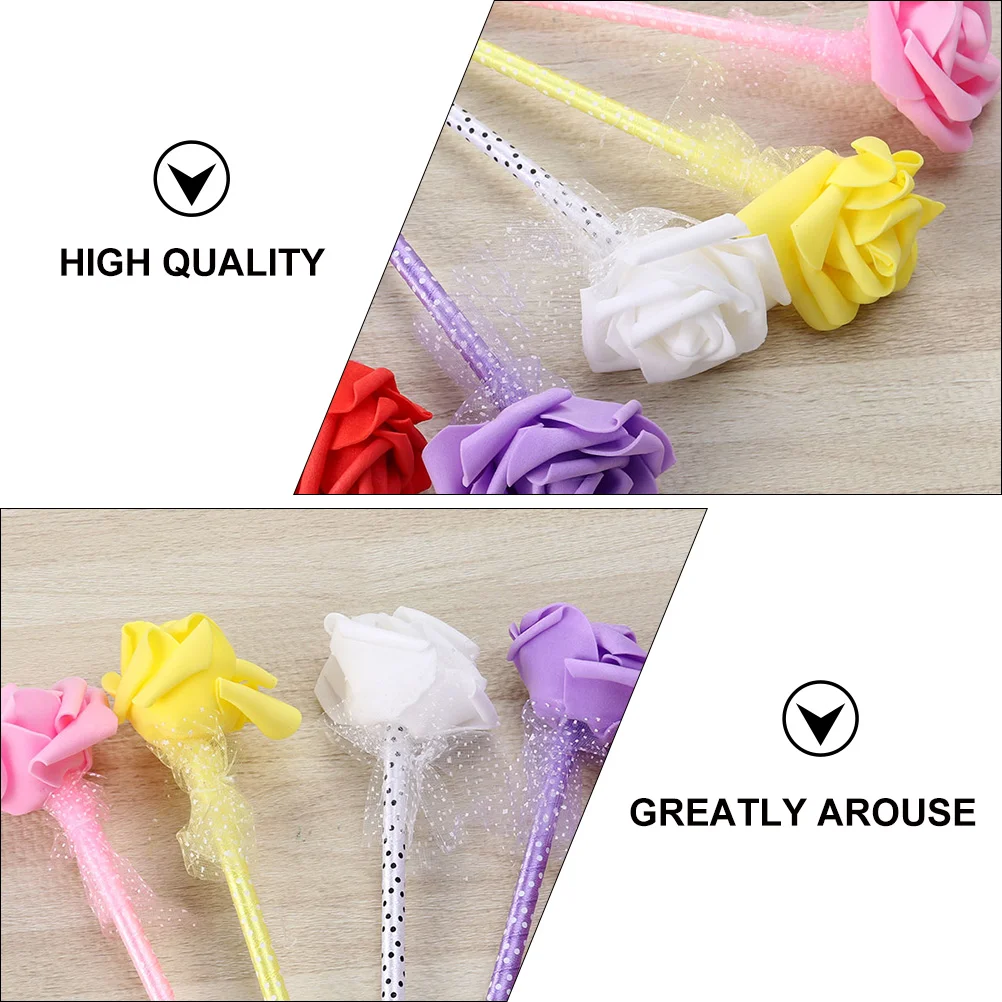 

12pcs Rose Shaped Ballpoint Pens Creative Stationery Lovely Writing Pens School Supplies For Drawing Notes