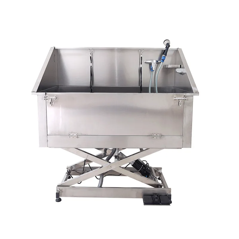 Airow Pet Dog Dog Cat 304 Stainless Steel Bathtub Electric Lifting Bath Multifunctional Spa Bathing Pool Bath