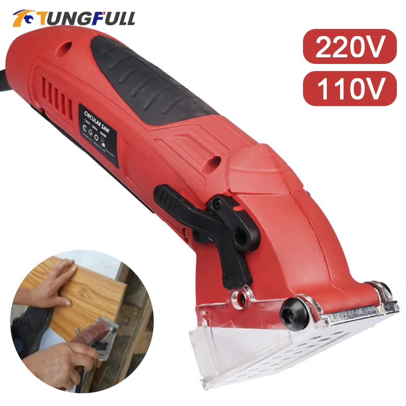 

220V 110V Mini Electric Circurlar Saw Metal Cutting Machine Multifunctional Mini Saw Cutter DIY Woodworking Power Tool