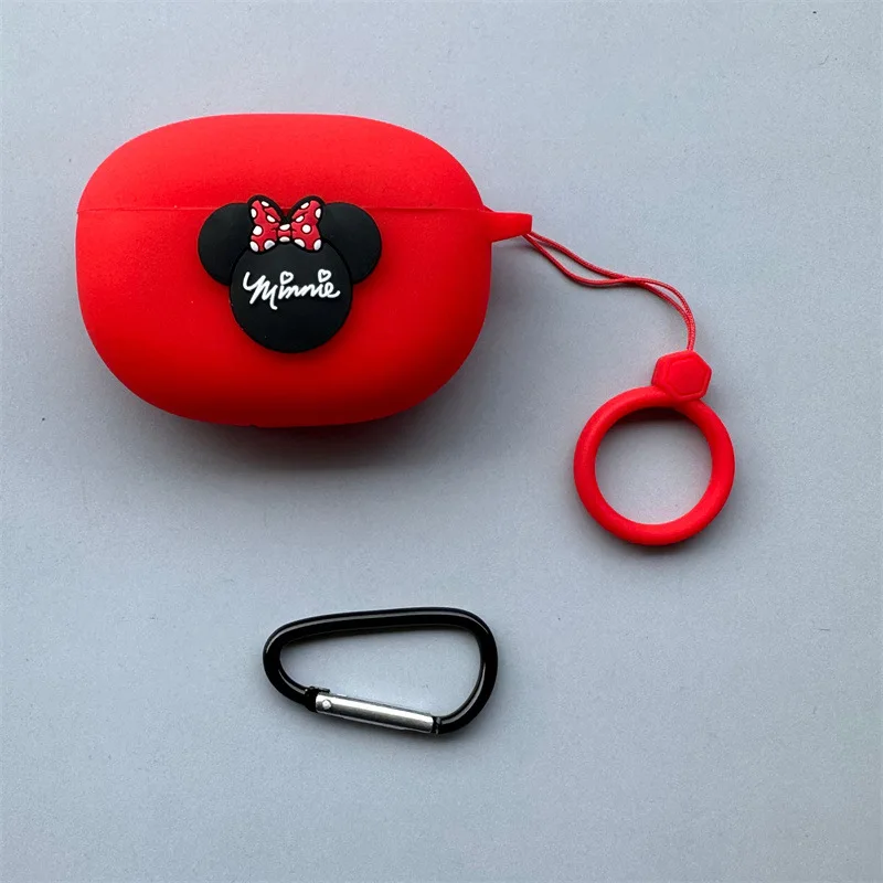 غطاء سماعة أذن كرتوني لهاتف هواوي Freebuds 5i من السيليكون لسماعات Freebuds 6i ملحقات غطاء حماية مع خطاف