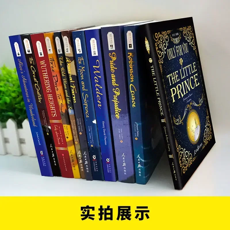 A set of 11 books  English edition  World classic literary novel book  The Little Prince The old man and the sea