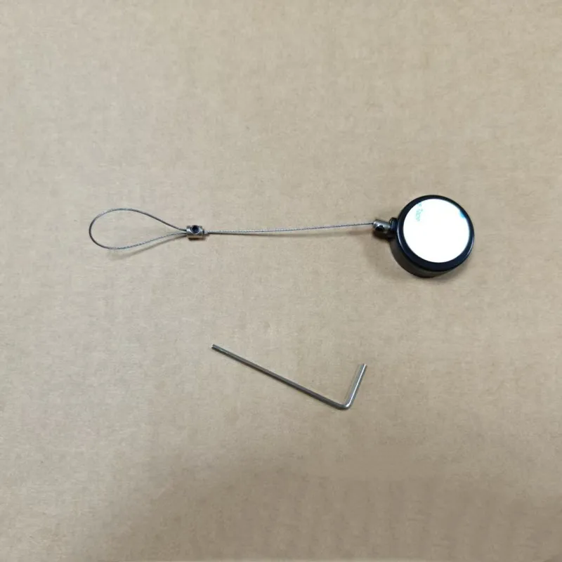 Caja de tracción de pausa de posicionamiento, cuerda de tracción antirrobo, bloqueo de alambre de acero antipérdida, caja de bobinado telescópica automática, 10 piezas