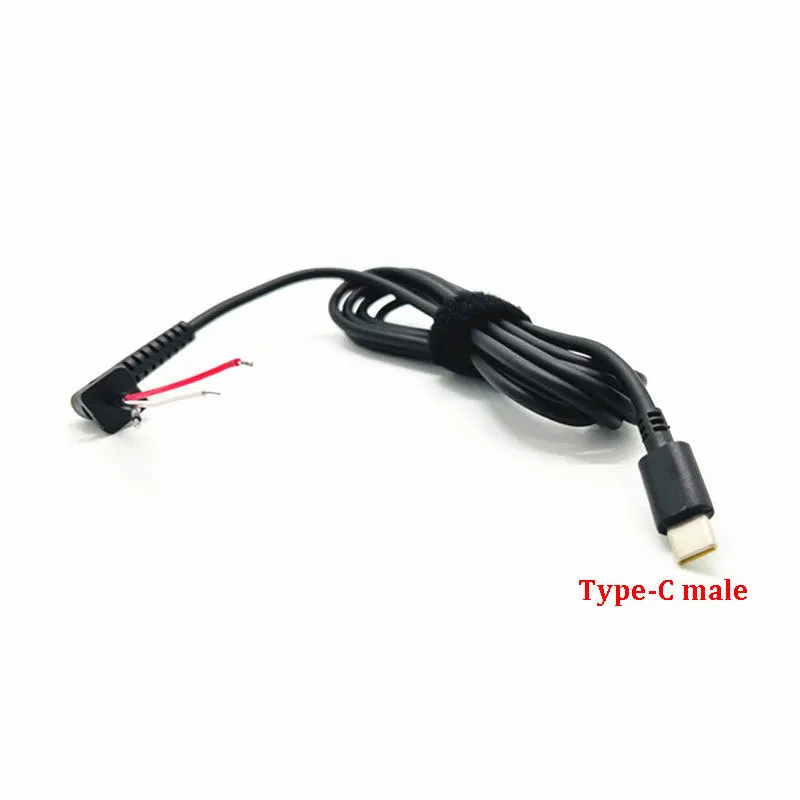 USB Type C Charging Cable DC Jack Plug 45w 65w 90W Adapter Power Adapter Cable For Lenovo Laptop USB C Power Connector Cord 1.8m