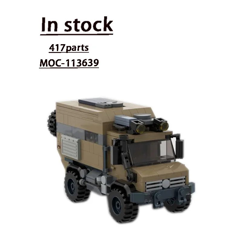 MOC-113639 City Transport Camping Truck Building Block Model 417 Parts Children's Birthday Education Building Block Model Gift