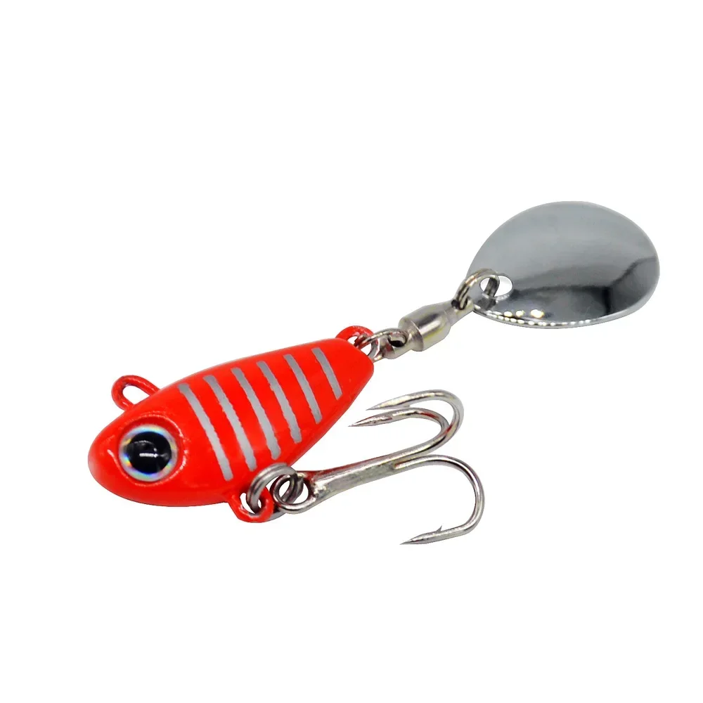 MUKUN 1PCS 10g Spinning Tail-spinner VIB Metal Swimbait Fishing Lures Artificial Bait Carp Fishing Tackle Spinnerbait