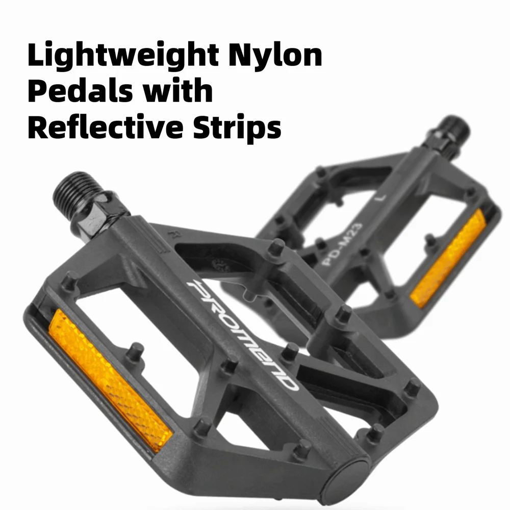 

1Pair Dual DU Bike Pedals Nylon Fiber Body Ergonomic Bicycle Pedals Easy To Install with Anti Slip Pins Bike Platform Pedals