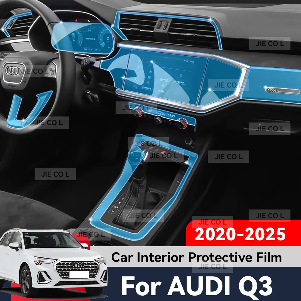 Auto Central Control TPU Navigation Anti Scratch Interior Protection Film Navigation For AUDI Q3 2020-2025 Accessories