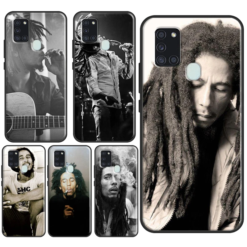 Bob Marley Weed Smoking Case For Samsung Galaxy A52 A32 A22 A12 A13 A23 A33 A53 A73 A14 A24 A34 A54 A71 A51 Cover