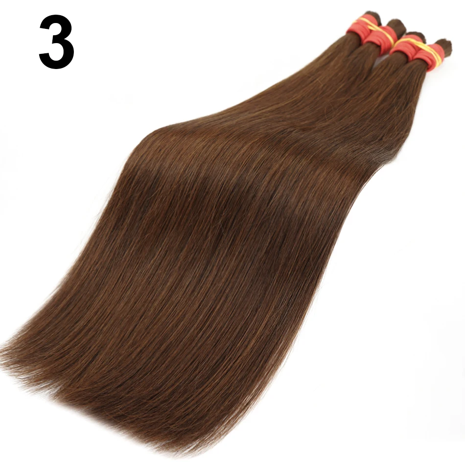 لا لحمة 100% شعر طبيعي حقيقي تمديد حزم شعر طبيعي مفرود لا لحمة السائبة السوداء الطبيعية الشوكولاته الشعر البني 30 بوصة