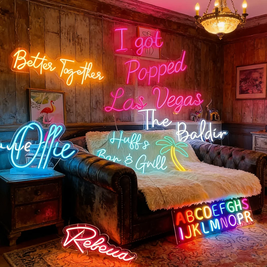 Custom Name LED Neon Signs Personalized Kids Name Light Neon Sign for Bedroom Wall Decor Teenage Girls Boys Gift