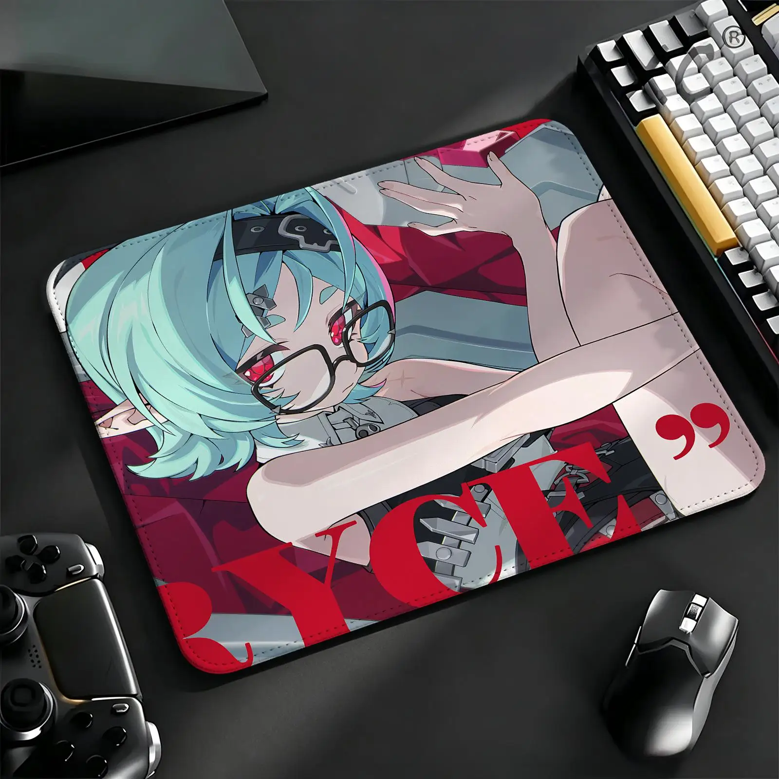 Gaming Mat Reinforced Stitched Border, S/M/L Portable Laptop Desk Pad Office & E‑sports Zenless Zone Zero Roxy Ifrita Pryce