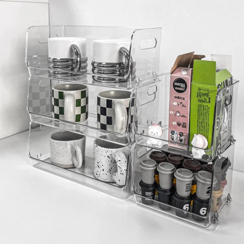 منظم مكتب أكريليك شفاف ، تخزين المجوهرات ، صندوق المكياج ، قابل للتكديس ، حامل منظمة ، المنزل ، المهجع ، المدرسة