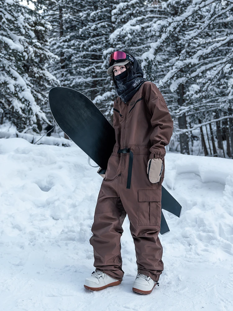 LMM بدلة تزلج شتوية فضفاضة مفردة ومزدوجة جديدة مقاومة للماء سميكة