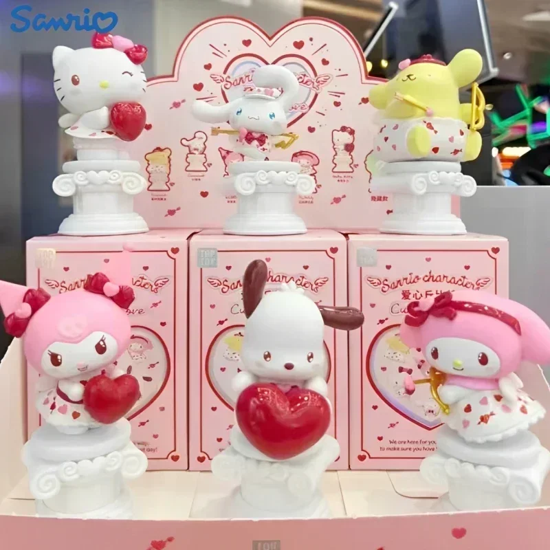 

Sanrio серия «Love Cupid», коллекционные модные игрушки 520 года, симпатичная декоративная модель полакко Kuromi из мультфильма, коллекционный подарок, подарок на день рождения, игрушка