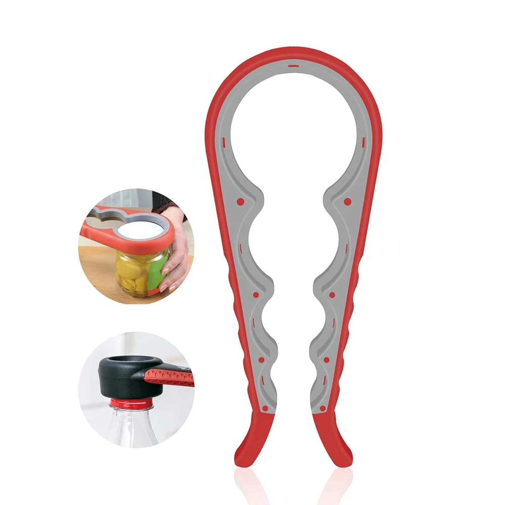 Multi Function One Touch Safety Kitchen Accessories Silicone Arthritis Ultimate Bottle Can Grip Twist Jar Can Bottle Opener