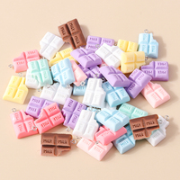 15Pcs Mix Resin Chocolate Charm Dessert Food Charms for Necklace Bracelet Earring Keychain Diy Jewelry Making Accessories