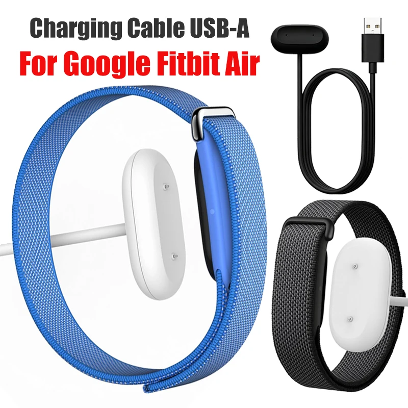 USB Charger For Google Fitbit Air Charging Cable Replacement USB-A Charging Adapter For Google Fitbit Air Watch Portable Charger