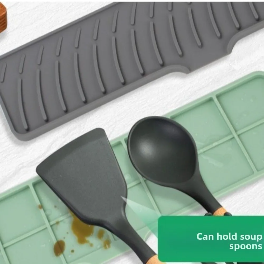 سوبر ماصة سيليكون صنبور حصيرة الرطوبة واقية دياتوم الطين دياتوميت حجر بالوعة صينية قابلة لإعادة الاستخدام متعددة الأغراض صنبور استنزاف الوسادة #4