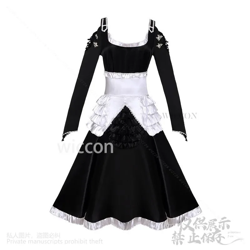

asdh8@Anime Game Azur Lane Cosplay Formidable Costume Gothic Black Lace Gorgeous Vintage Lolita Sexy Kawaii Dress Halloween Cust