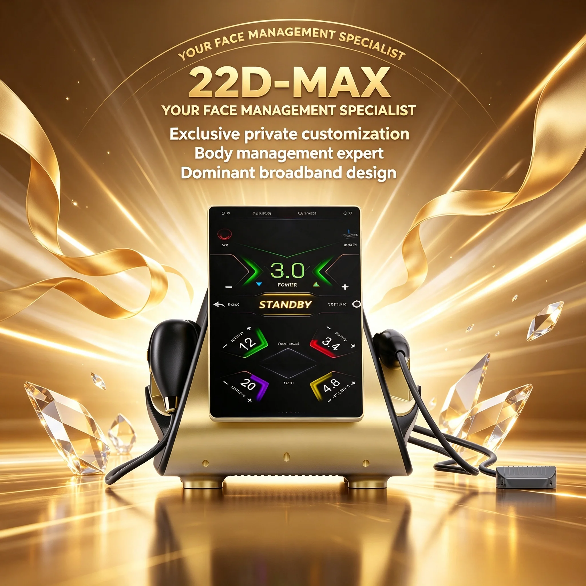 Professional 22D MAX Beauty Equipment Machine Latest Model Facial Tightening Slimming Fat Reduction Beauty Salon Equipment
