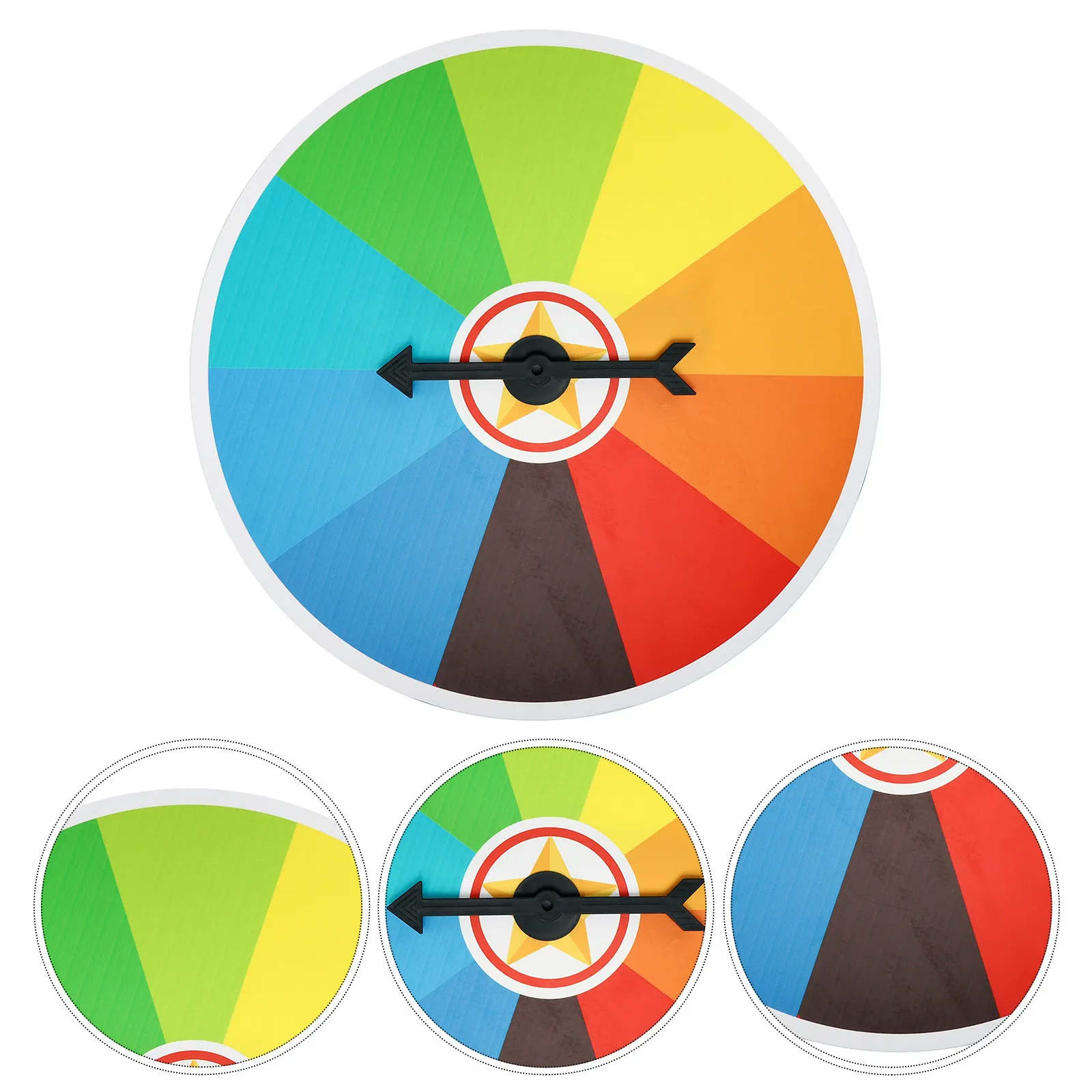 Game Turntable Spin Wheel Lucky Draw Rotating Plate for Party Carnival Event Wall Table Hanging Decoration Party Game Accessory