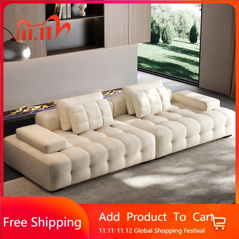 

House Latex Nordic Couch Large Adults Villa Minimalist Cloud Lazy Sofa Puffs Modern Italian Canape Lazy Muebles Trendy Furniture