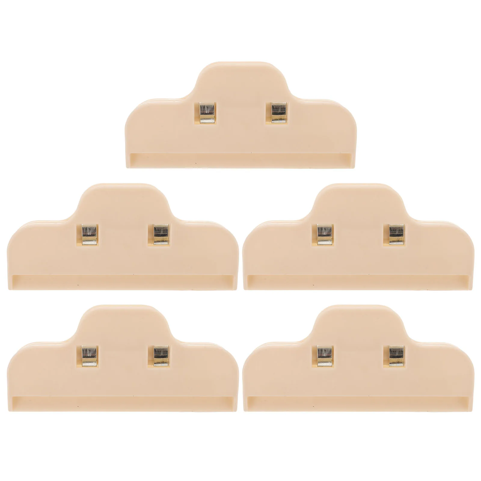 

5pcs Snack Bags Sealer Clips for Chips Bread Reusable Food Grade Plastic Large Kitchen Freshness Seal Closures