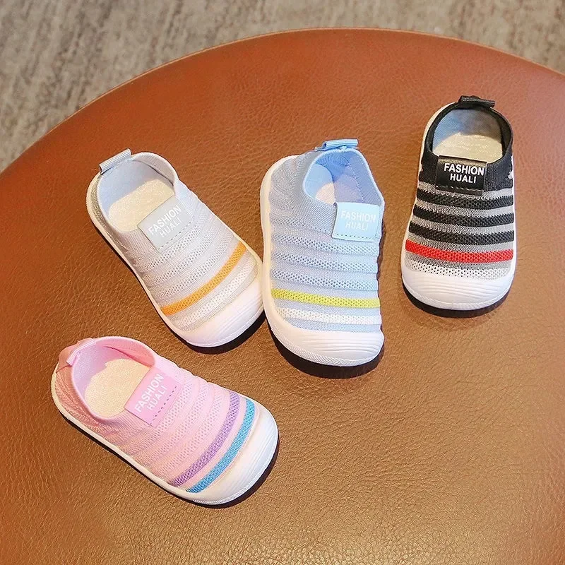 

Baby Shoes Toddler Boys Girls First Walkers Infant Mesh Breathable Tenis Shoes Soft Sole Non-slip Sock Shoes Baby Girl Sneakers